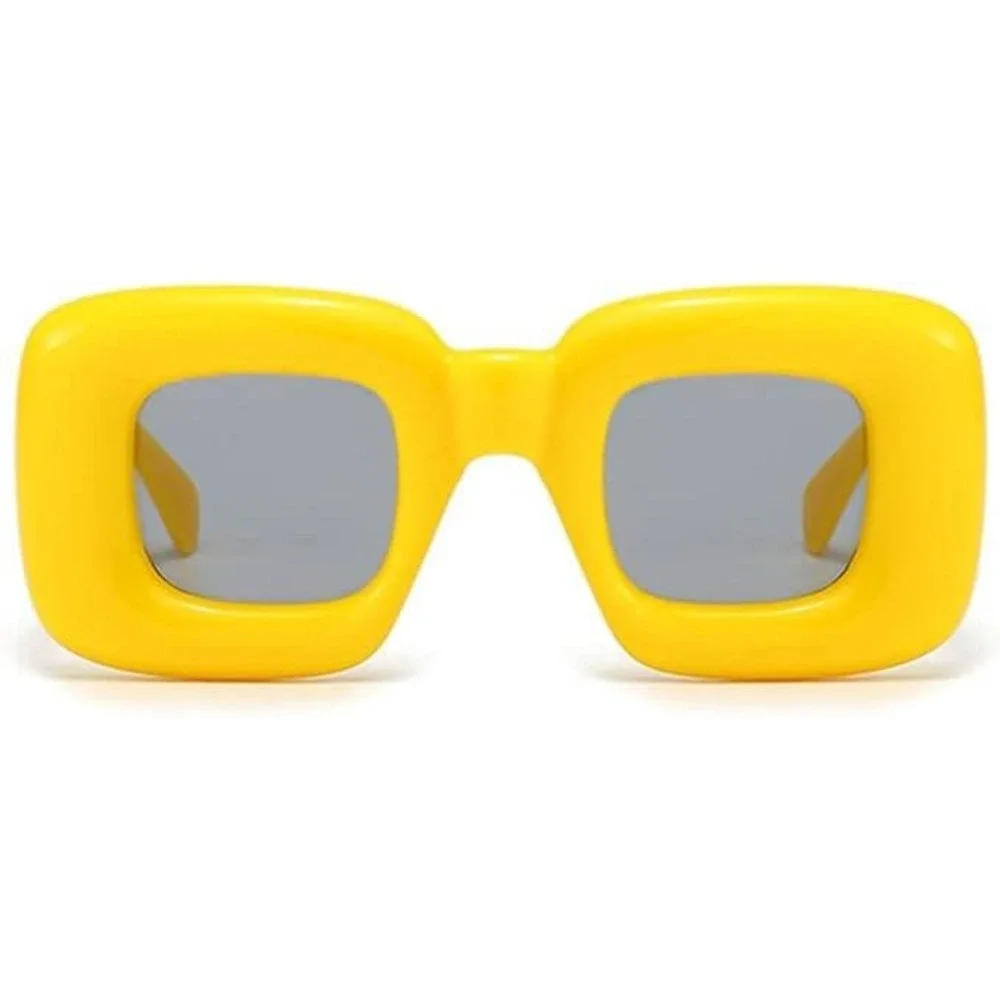 Yellow Sunglasses Women Fashion Designer Candy Color Beach Festival  Party Gafas